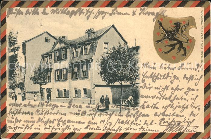 Weimar Thueringen Schillerhaus Wappen