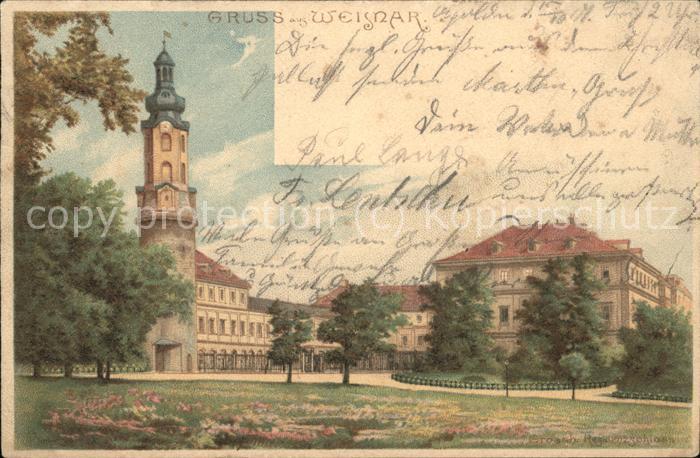 Weimar Thueringen Künstlerkarte