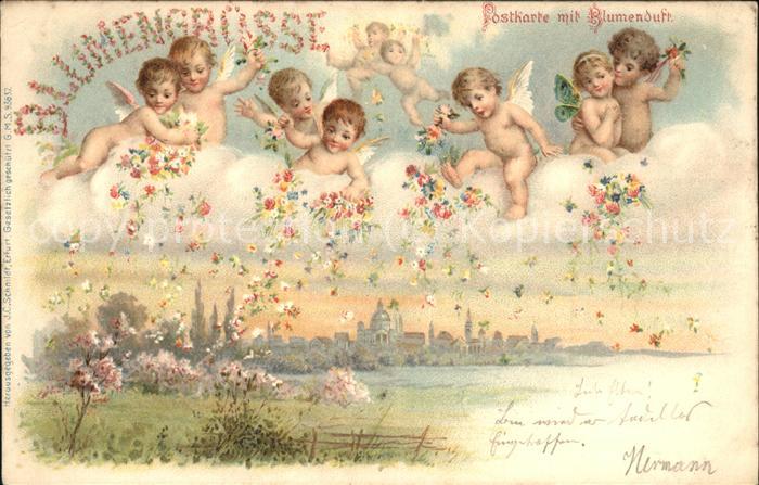 Wurzen Sachsen Blumenduft Karte Engel
