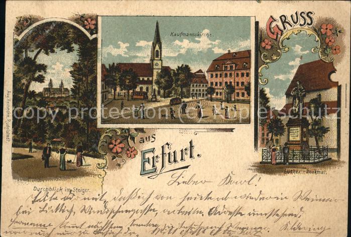 Erfurt Kaufmannskirche Luther-Denkmal