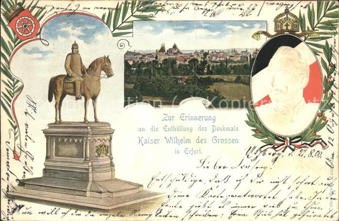 Erfurt Denkmal Kaiser Wilhelm des Grossen Wapp