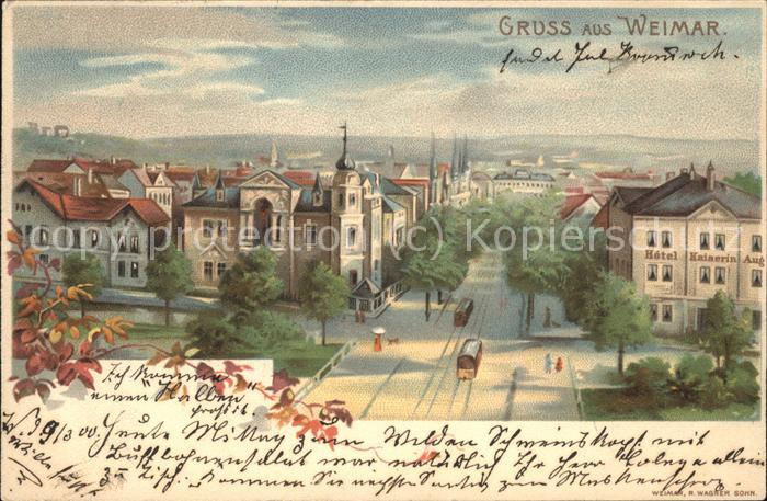 Weimar Thueringen Strassenbahn Stadt