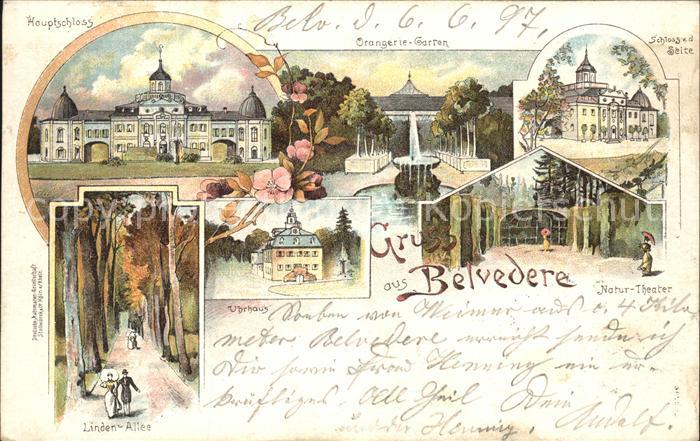 Weimar Thueringen Belvedere Schloss Linden-Allee Hauptsch