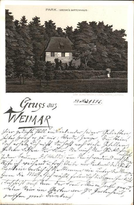 Weimar Thueringen Park Goethes Gartenhaus