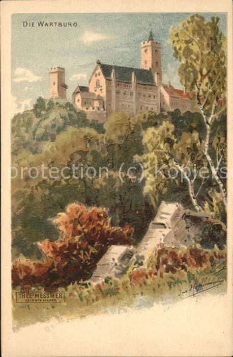 Wartburg Eisenach Wartburg Kuenstlerkarte