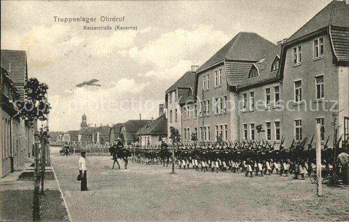 Ohrdruf Truppenlager Soldaten Reiter Pferde