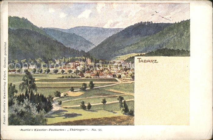 Tabarz Panorama Kuenstlerkarte