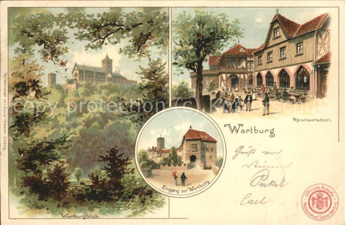 Wartburg Eisenach Wartburg Eingang Restaurant