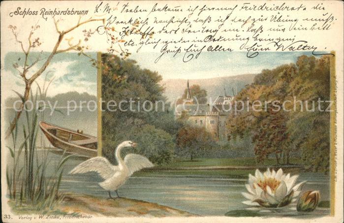 Reinhardsbrunn Schloss See Schwan