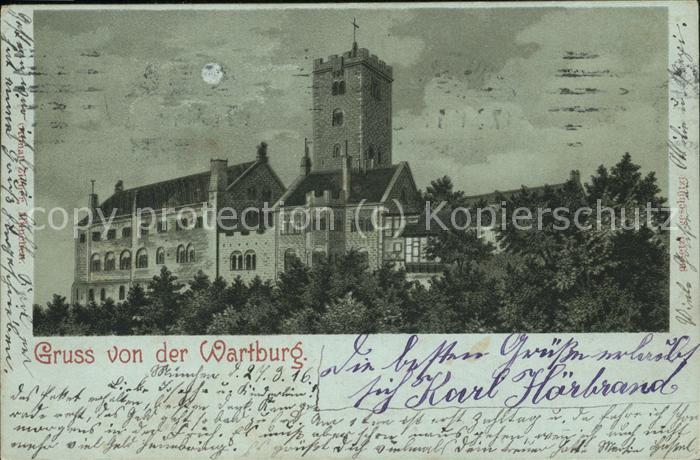 Wartburg Eisenach Wartburg bei Nacht