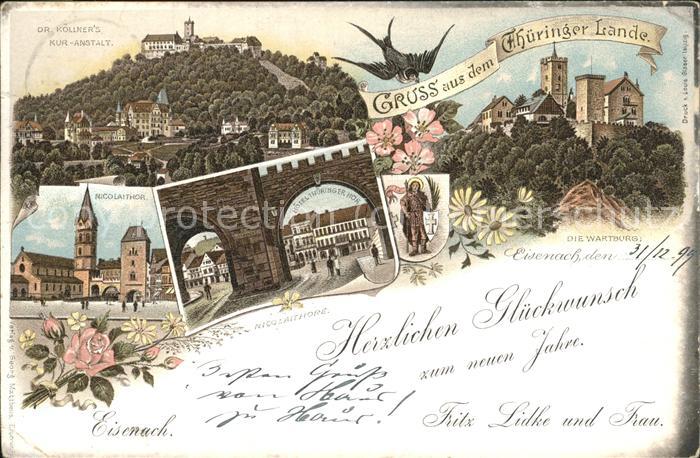 Eisenach Thueringen Nicolaitor Kuranstalt Wartburg