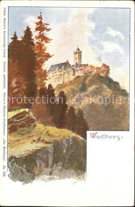 Wartburg Eisenach Wartburg Kuenstlerkarte