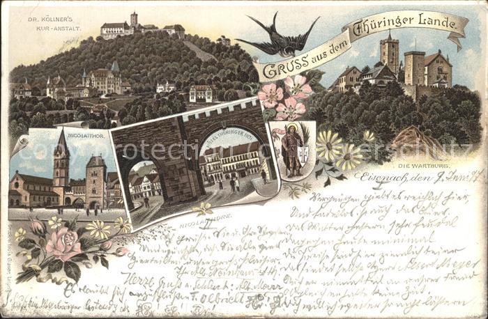 Eisenach Thueringen Wartburg Nicolaitore Kuranstalt