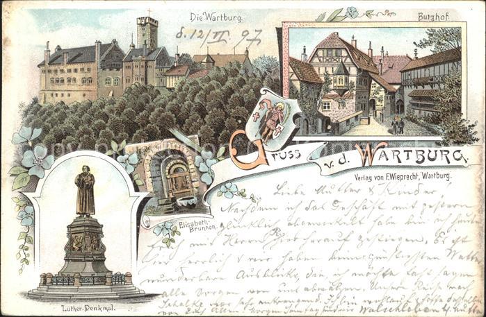 Wartburg Eisenach Wartburg Burghorf Luther-Denkmal