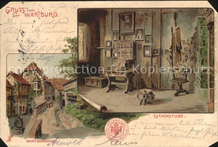 Wartburg Eisenach Wartburg Burghorf Luther-Stube