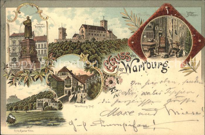 Wartburg Eisenach Wartburg Burghorf Luther-Denkmal Luther