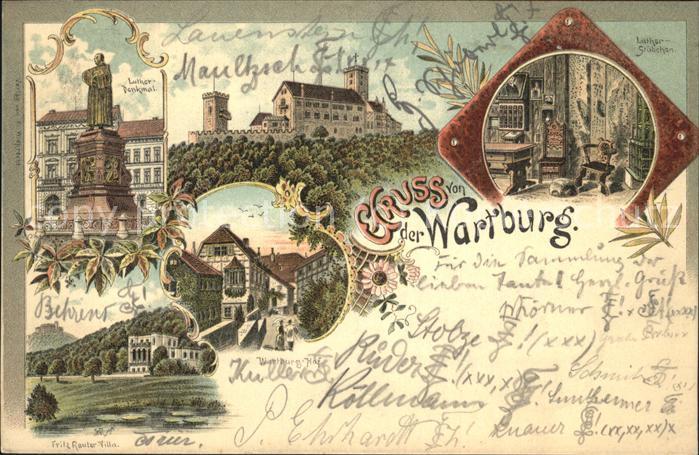 Wartburg Eisenach Wartburg Burghorf Luther-Denkmal Luther