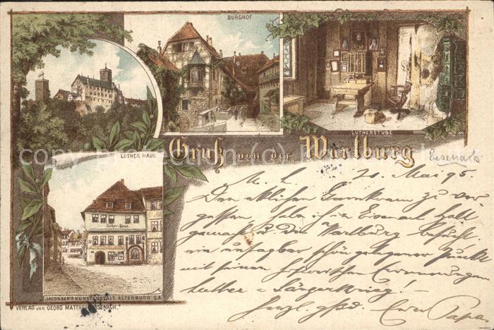 Wartburg Eisenach Wartburg Burghorf Luther-Haus Luther-St
