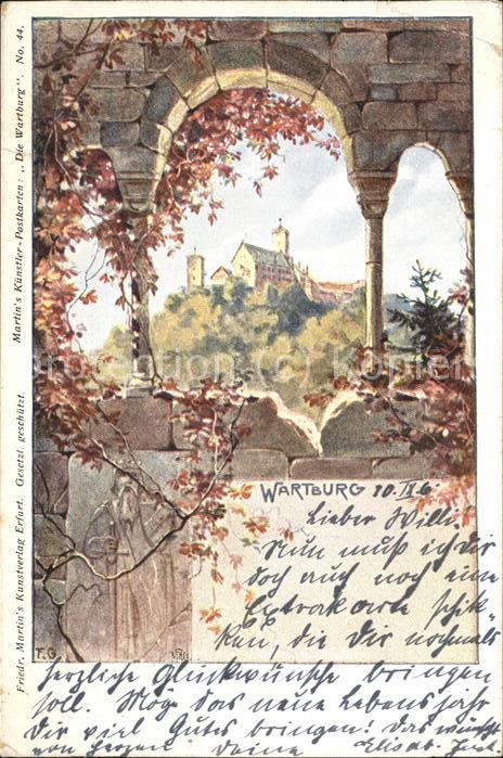 Wartburg Eisenach Wartburg Künstlerkarte