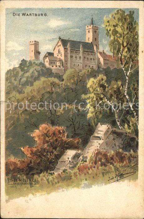 Wartburg Eisenach Wartburg Kuenstlerkarte