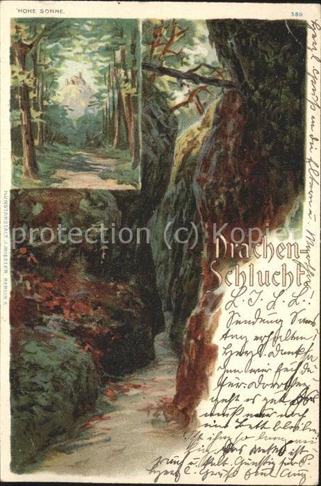 Eisenach Thueringen Drachenschlucht