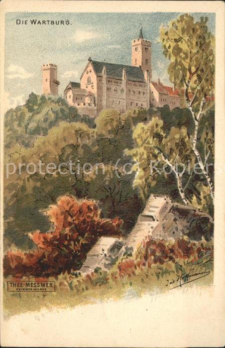 Wartburg Eisenach Wartburg Kuenstlerkarte