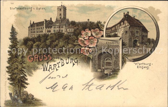 Wartburg Eisenach Wartburg Eingang Elisabethen-Brunnen
