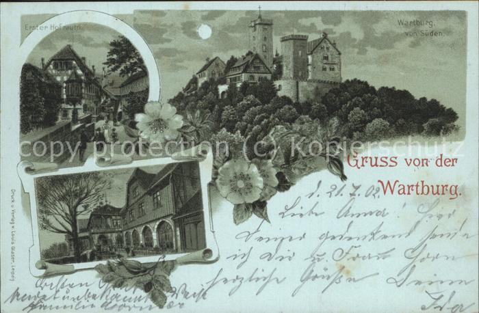 Wartburg Eisenach Wartburg bei Nacht