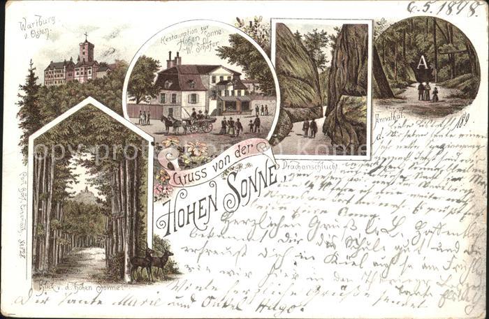 Eisenach Thueringen Hohe Sonne Annathal Drachenschluch Wartburg