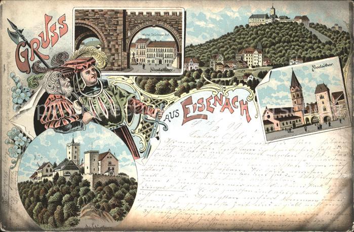 Eisenach Thueringen Nicolaitor Wartburg