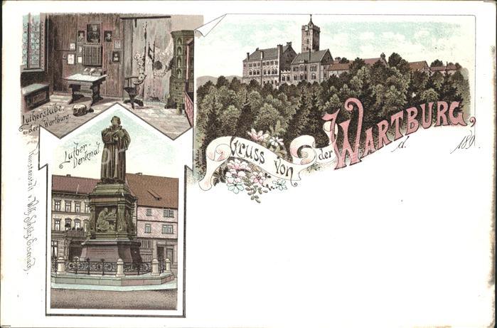 Wartburg Eisenach Wartburg Luther-Zimmer Luther-Denkmal