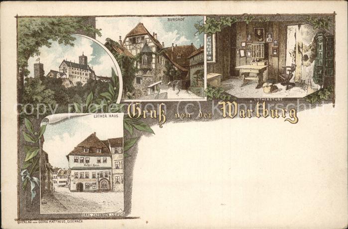 Wartburg Eisenach Wartburg Luther-Zimmer Luther-Haus Burghof