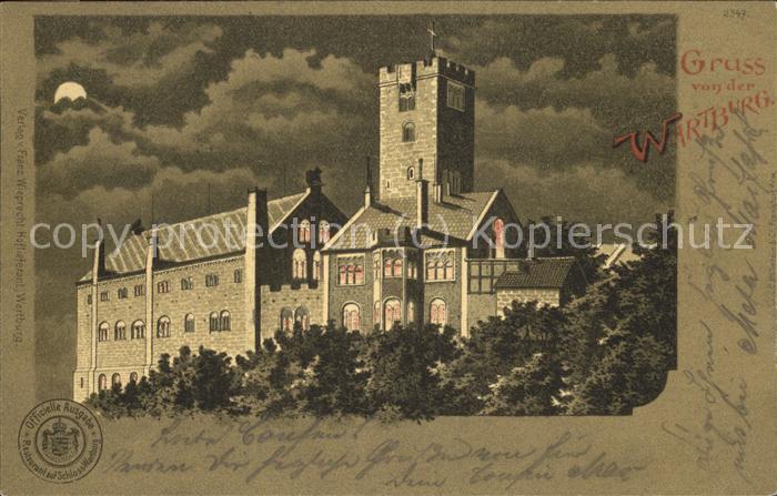 Wartburg Eisenach Wartburg bei Nacht