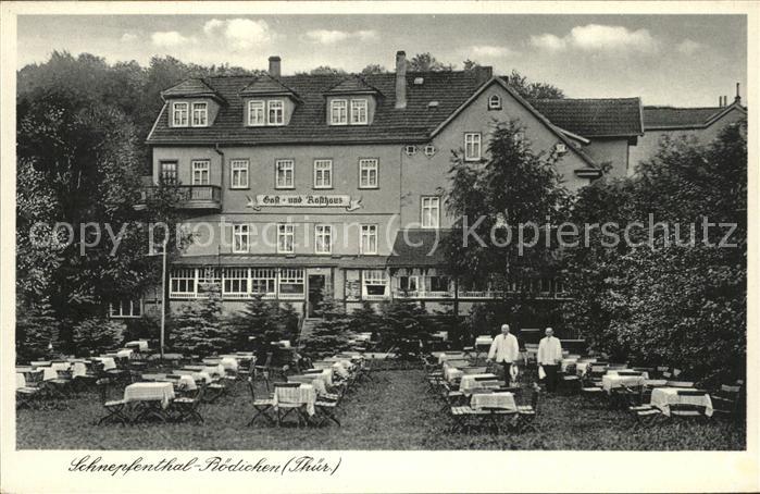 Schnepfenthal Rödichen Gasthaus Gartenterrasse