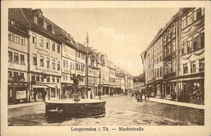 Bad Langensalza Marktstrasse Brunnen