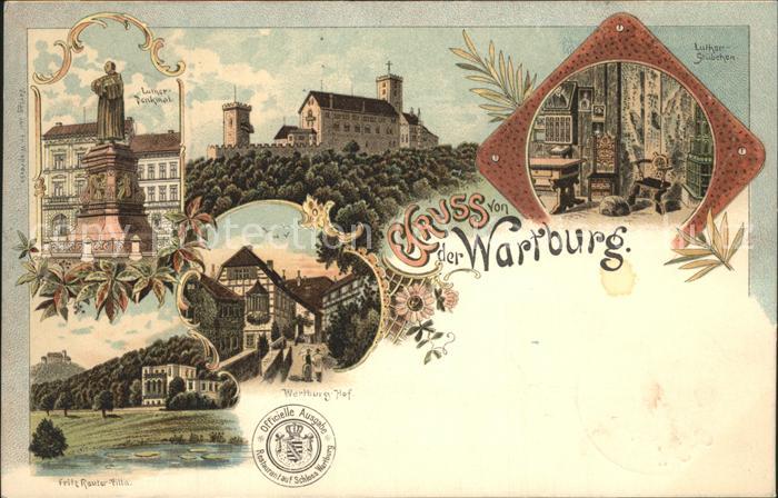 Wartburg Eisenach Wartburg Luther-Zimmer Luther-Denkmal B