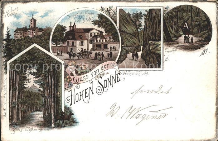 Wartburg Eisenach Wartburg Annathal Drachenschlucht Hohe Sonne