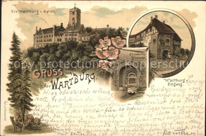 Wartburg Eisenach Wartburg Eingang Elisabethen-Brunnen