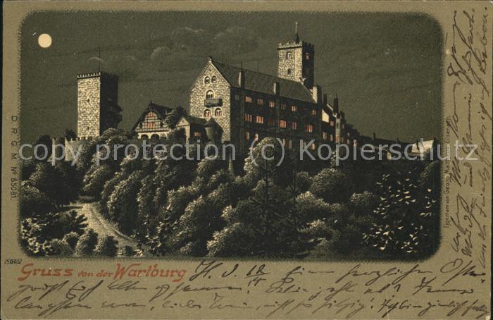 Wartburg Eisenach Wartburg bei Nacht