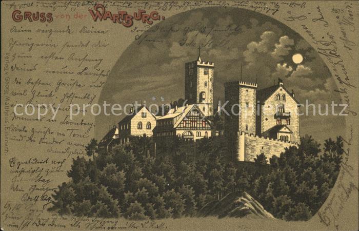 Wartburg Eisenach Wartburg bei Nacht