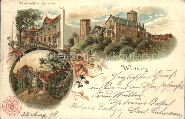 Wartburg Eisenach Wartburg Burghof Restaurant