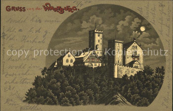 Wartburg Eisenach Wartburg bei Nacht