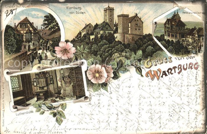 Wartburg Eisenach Wartburg Burghof Luther-Stube Restauran