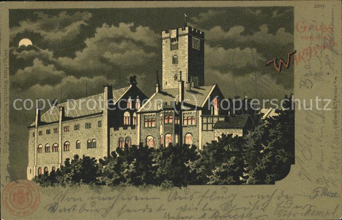 Wartburg Eisenach Wartburg bei Nacht
