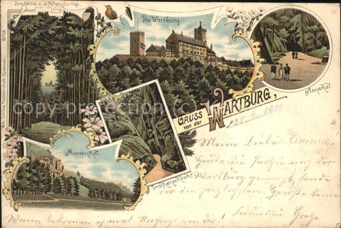 Wartburg Eisenach Wartburg Annathal Drachenschlucht Marie