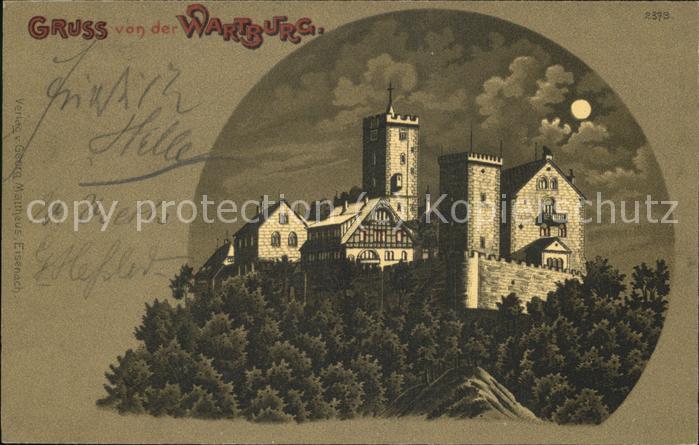 Wartburg Eisenach Wartburg bei Nacht