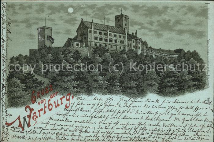 Wartburg Eisenach Wartburg bei Nacht