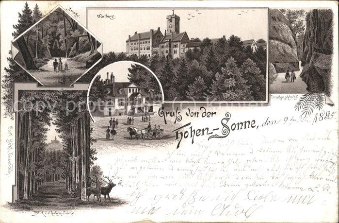 Eisenach Thueringen Wartburg  Hohe Sonne Drachenschlucht