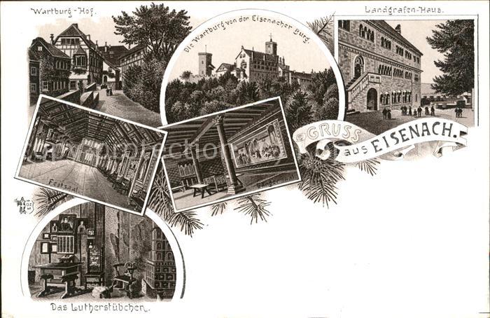 Eisenach Thueringen Wartburg Luther-Stube Burghof