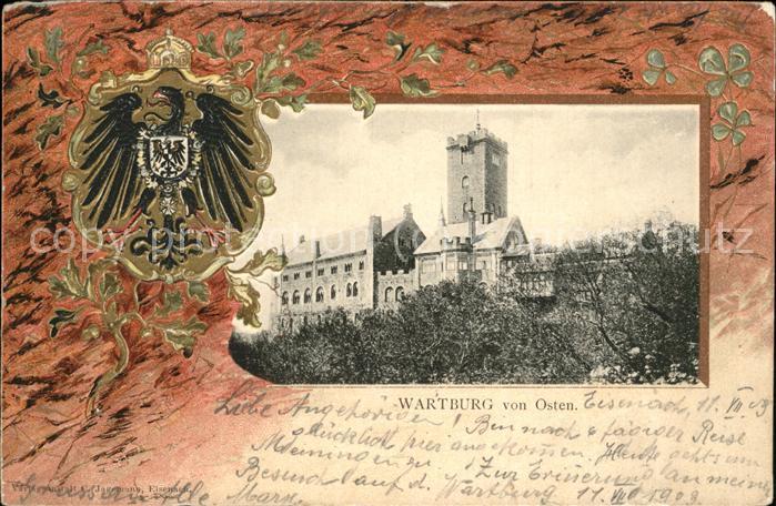 Wartburg Eisenach Wartburg von Osten Wappen